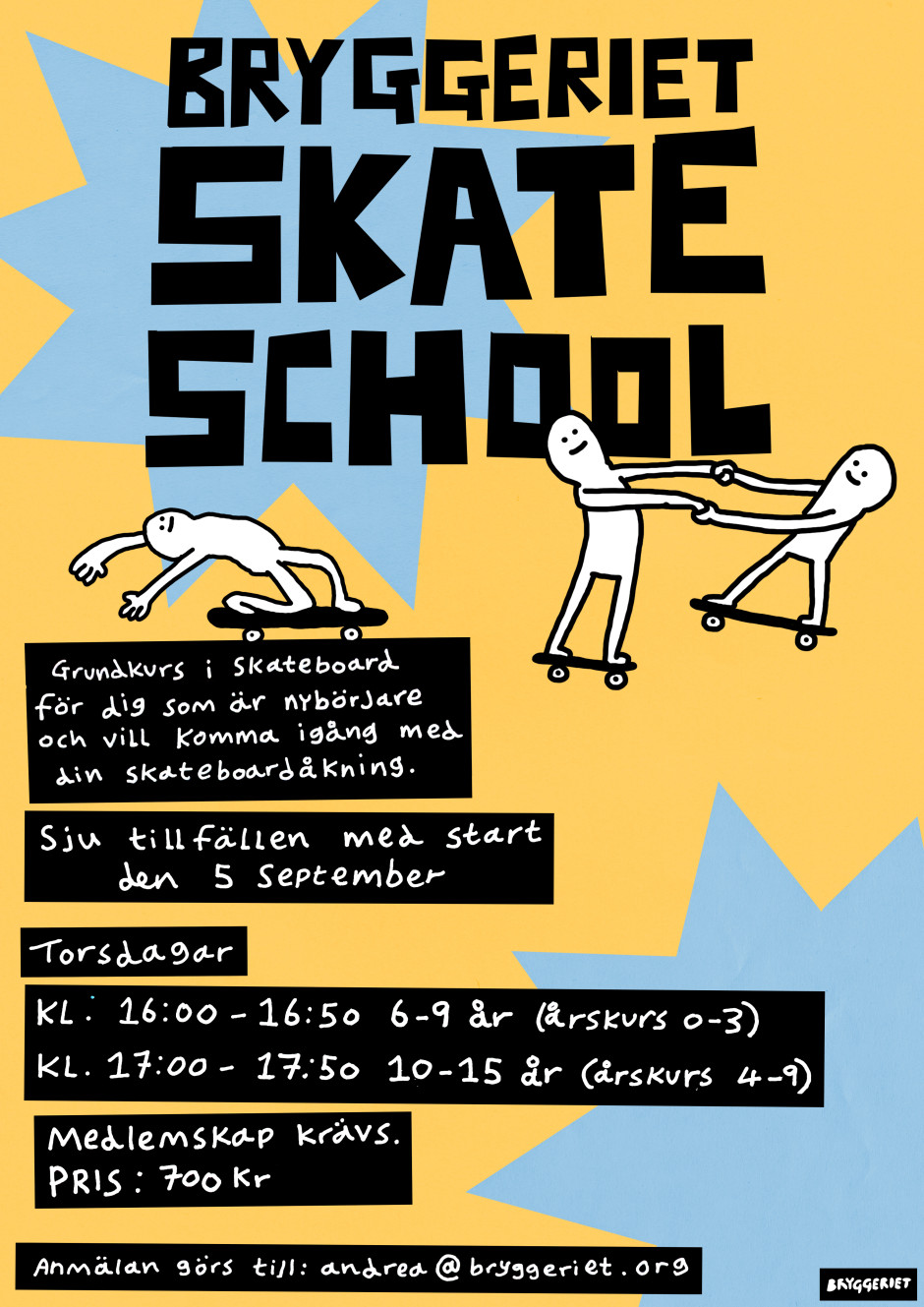 skate school poster 2024 flat